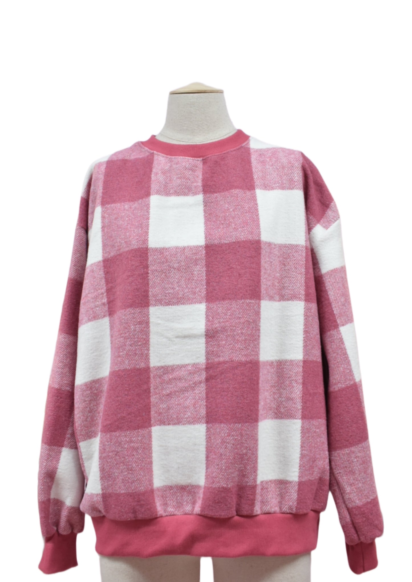 Sudadera a Cuadros Pastel