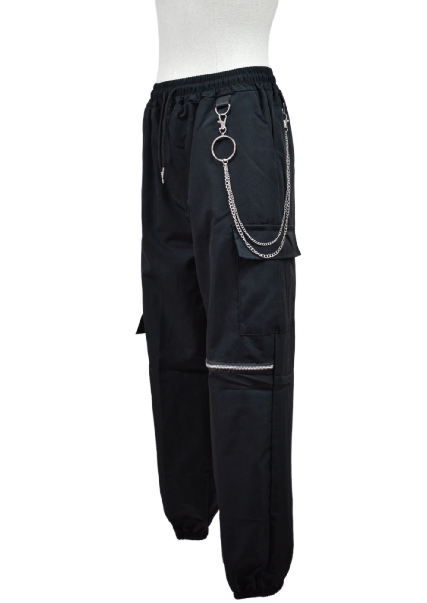 Pantalon Cargo Cremallera y Cadena