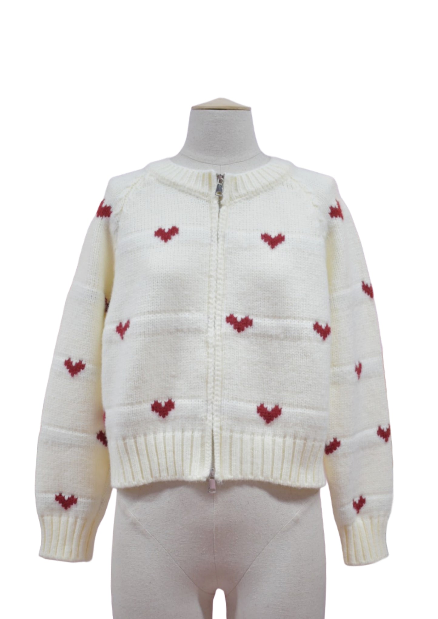 Chaqueta de Punto Corazones