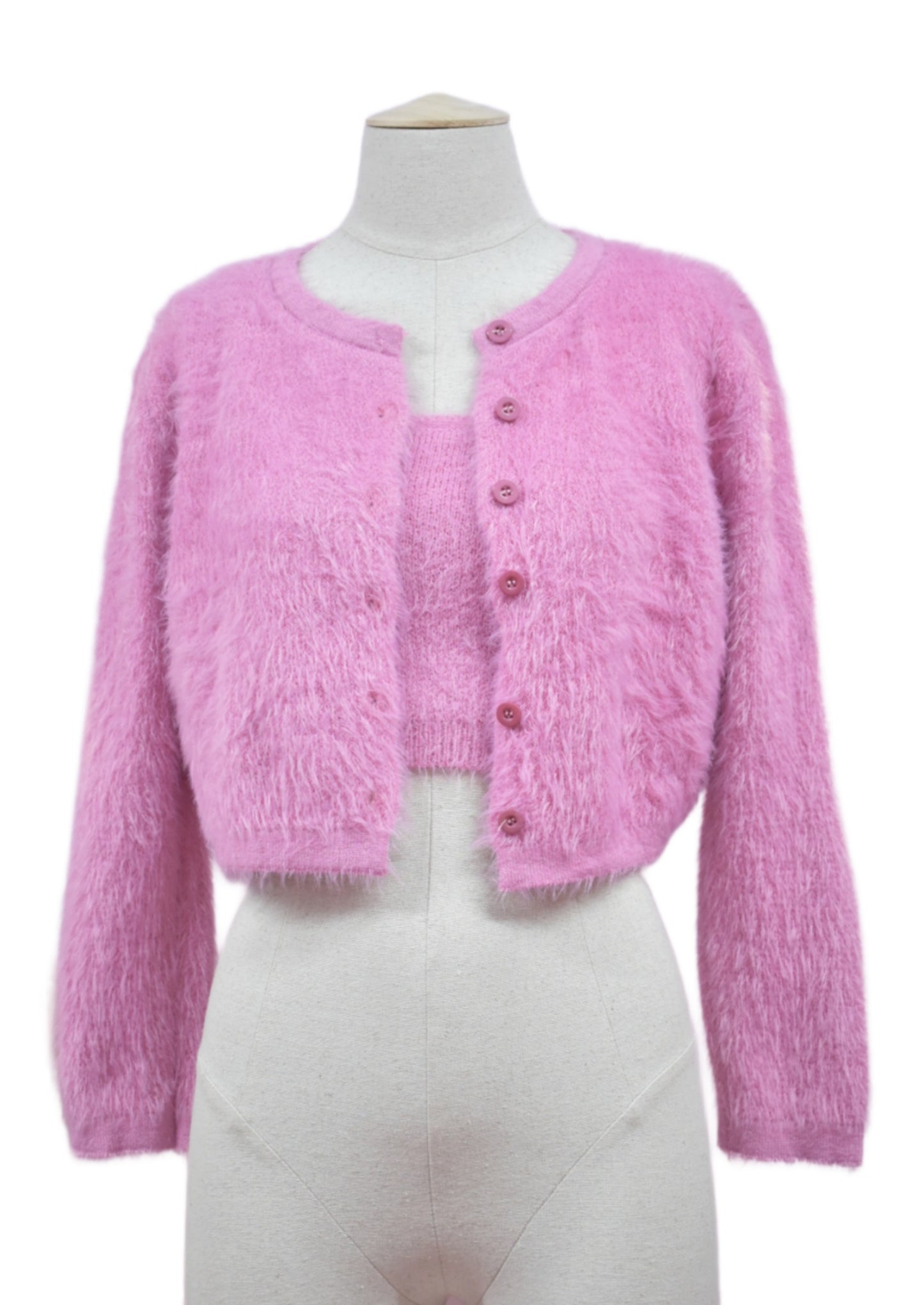 Set de Cardigan y Top Liso