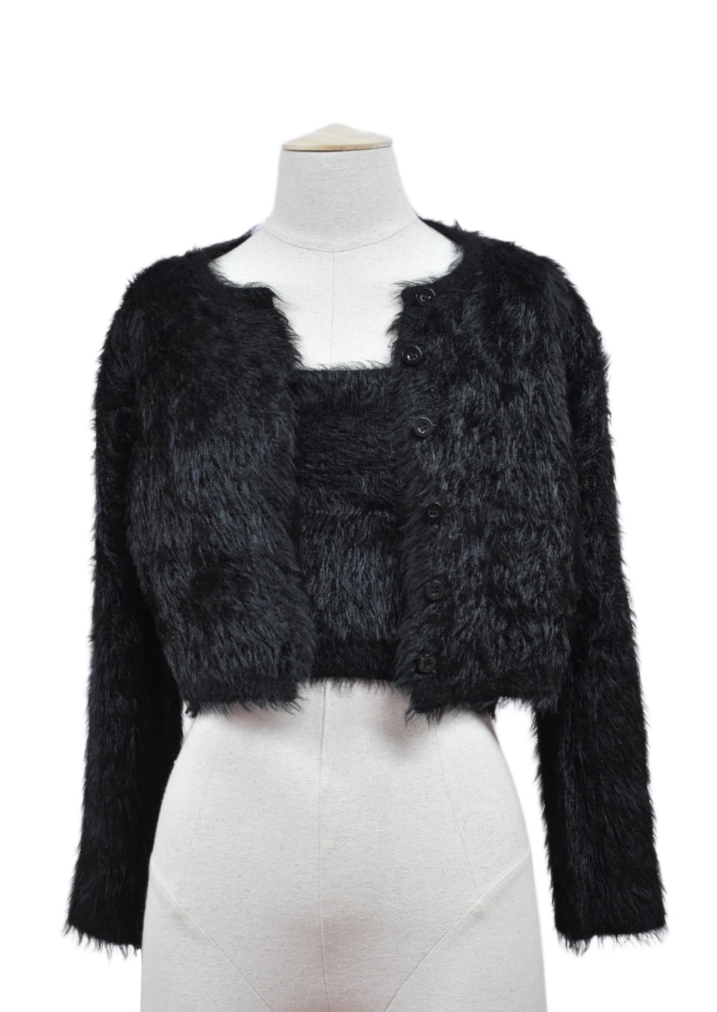 Set de Cardigan y Top Liso