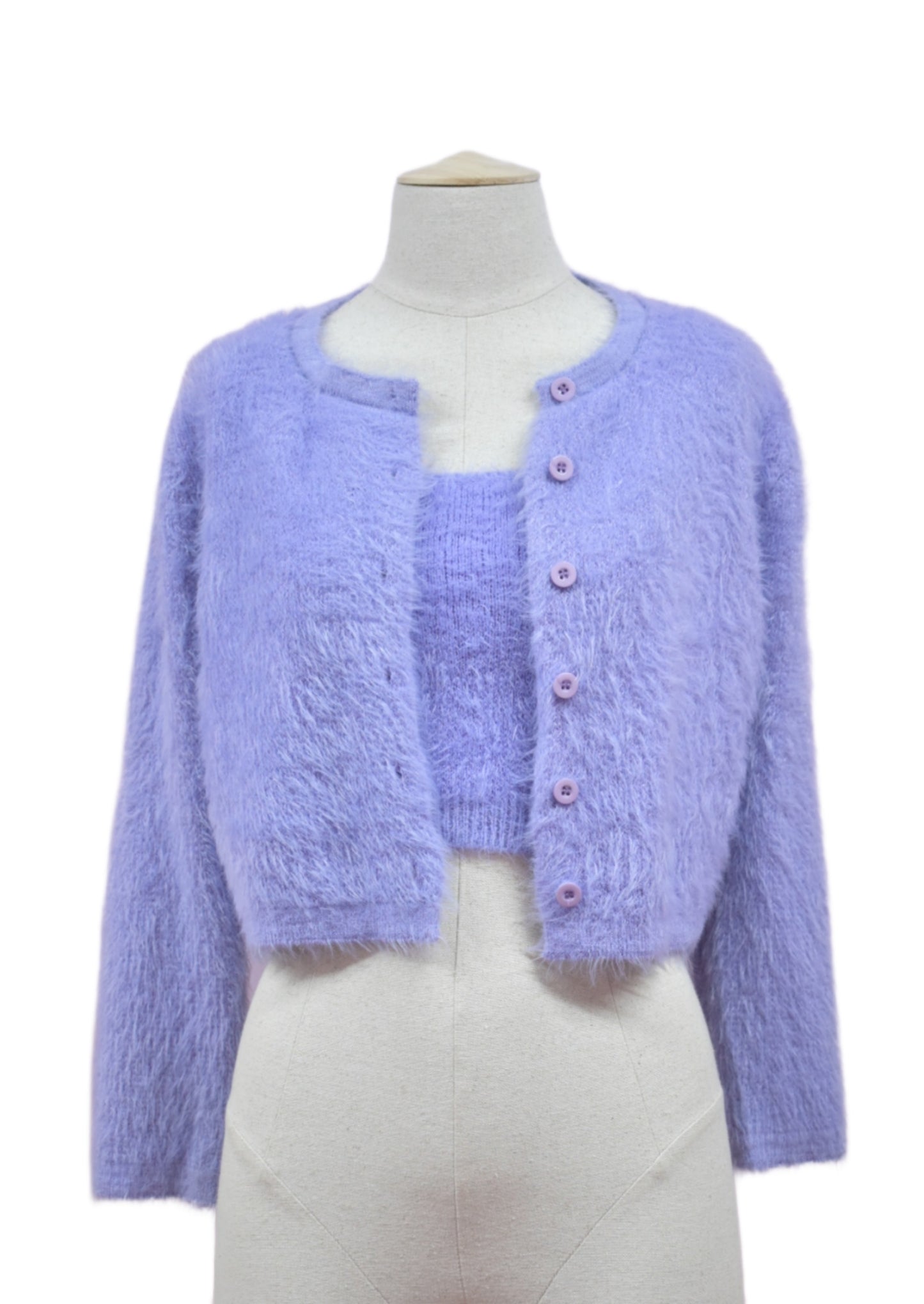 Set de Cardigan y Top Liso