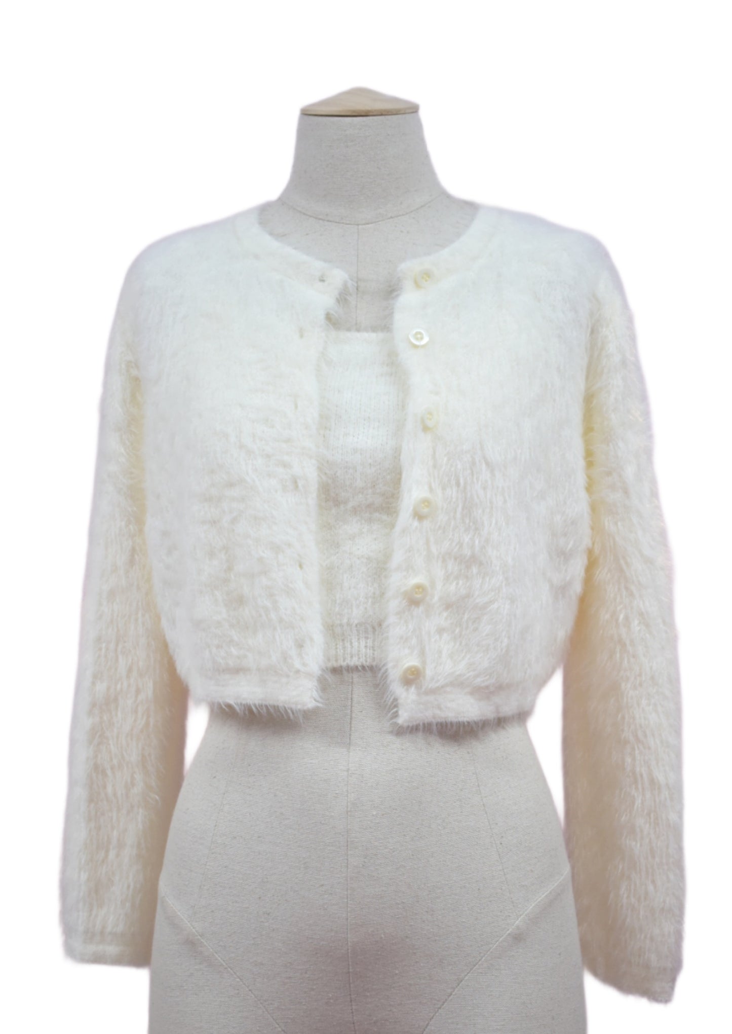 Set de Cardigan y Top Liso