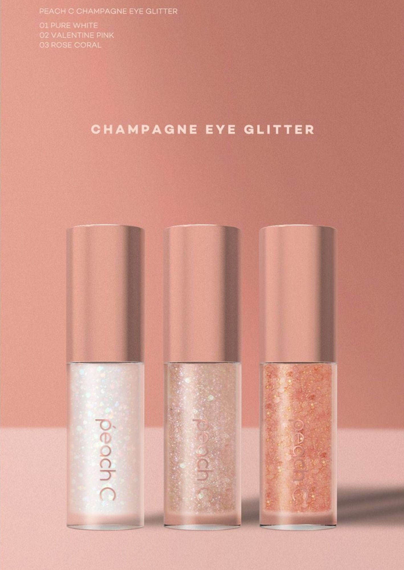[Peach C] Champagne Eye Glitter