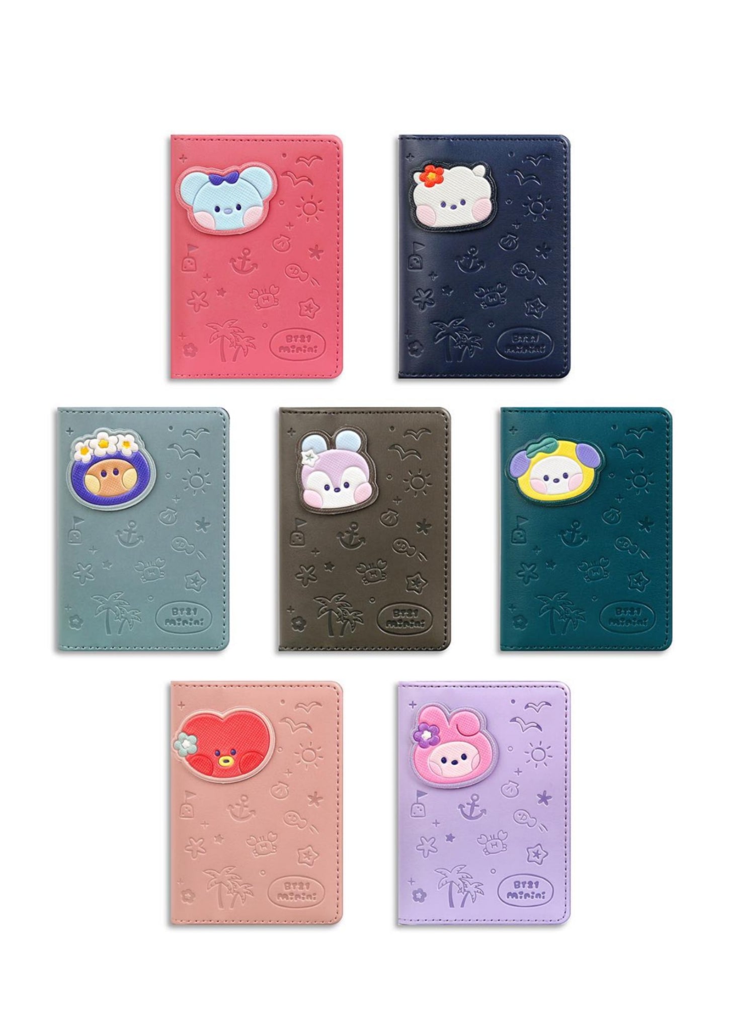 [BT21 MININI] Leather Patch Card Case