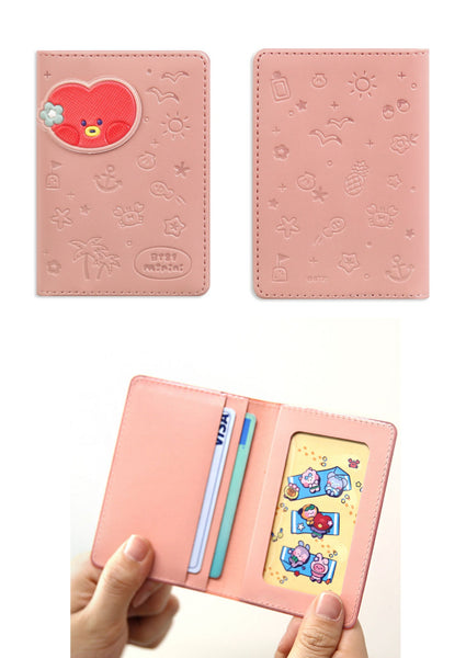 [BT21 MININI] Leather Patch Card Case