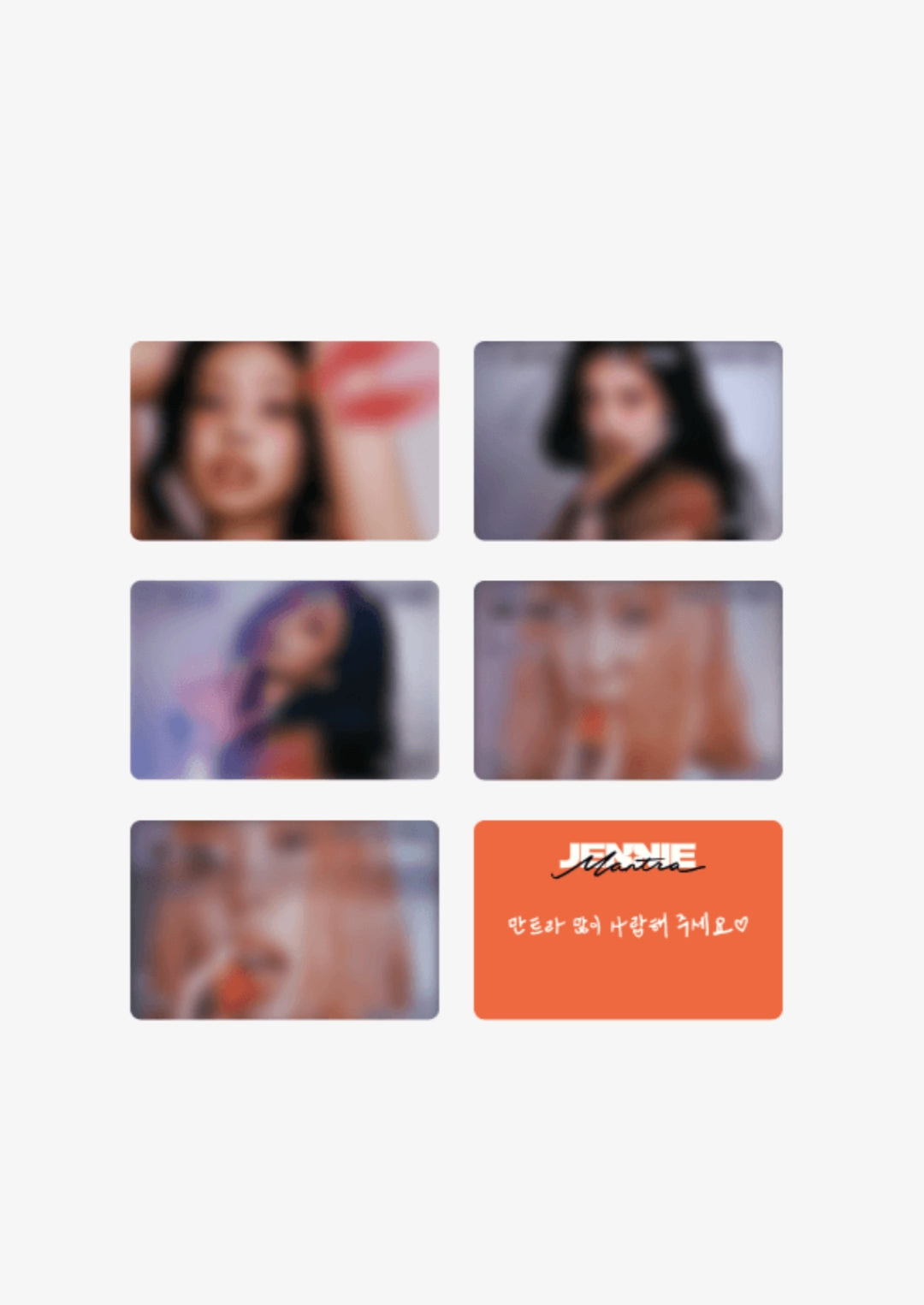 [JENNIE] MANTRA PHOTOCARD SET