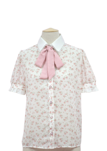 Blusa con Lazo Cuello Broderie