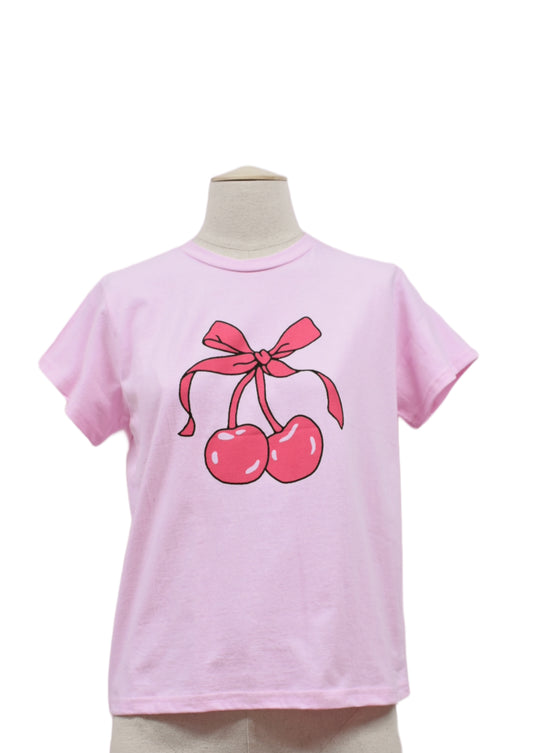 Camiseta Cherry Ribbon