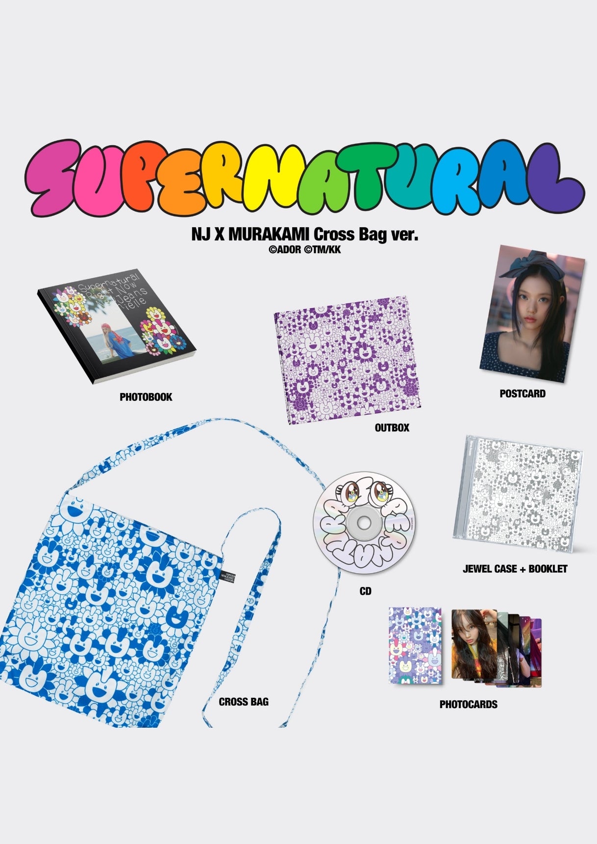 [NewJeans] SUPERNATURAL (MURAKAMI CROSS BAG VER)