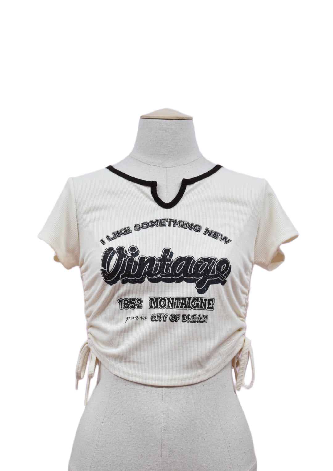 Top Vintage con Tiras