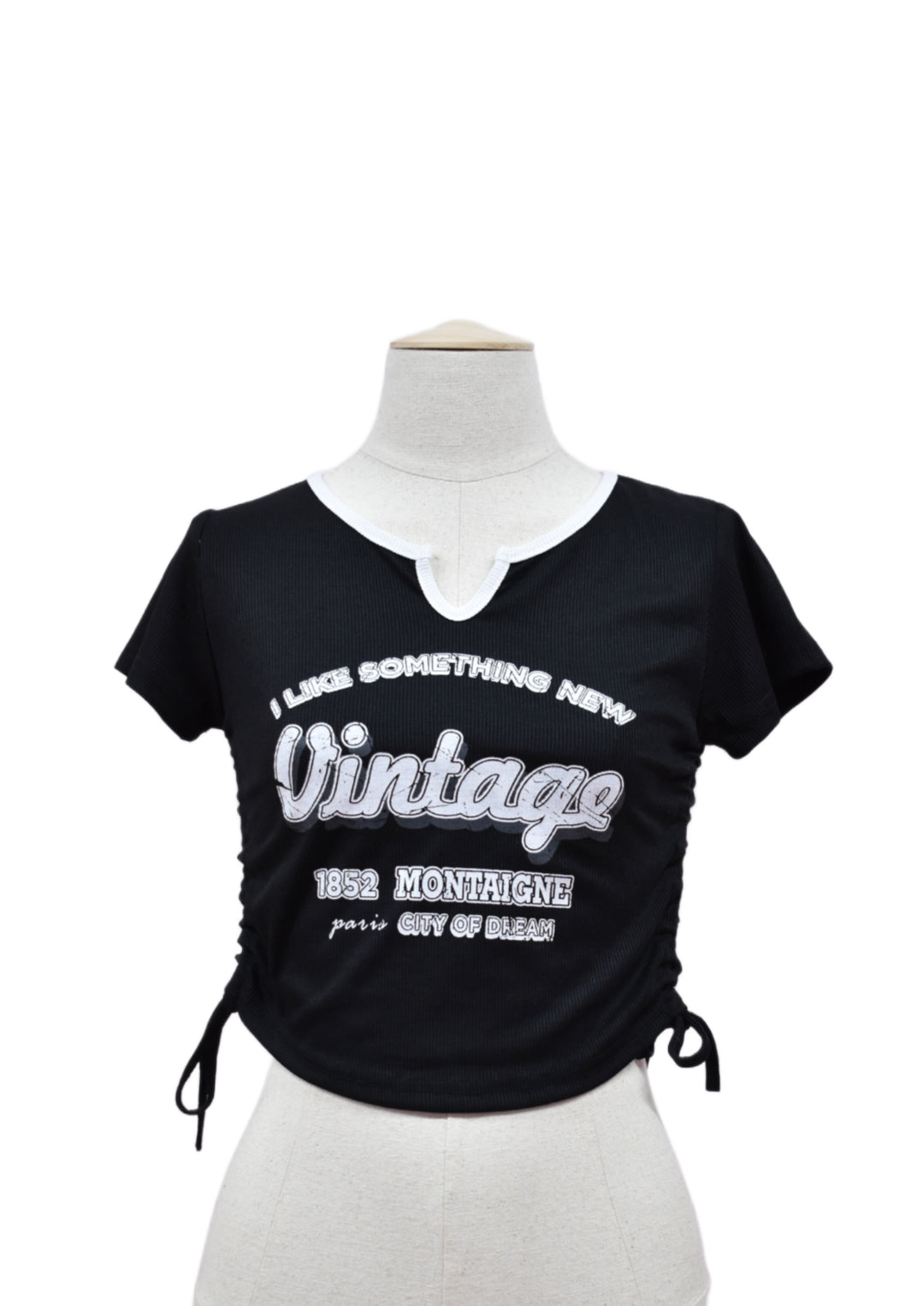 Top Vintage con Tiras